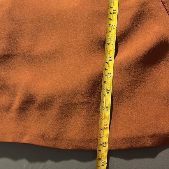 Haider Ackermann Silk Terra Cotta Draped Bottom Zip Top Dress Made in 🇫🇷 36 - Picture 12 of 13